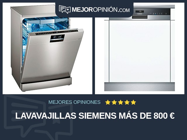 Lavavajillas Siemens Más de 800 €