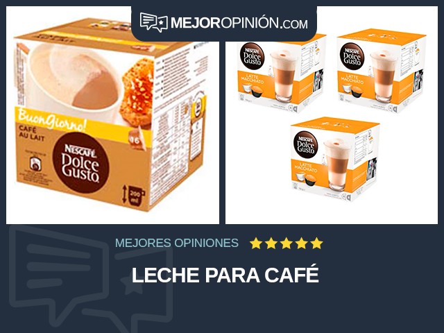 Leche para café