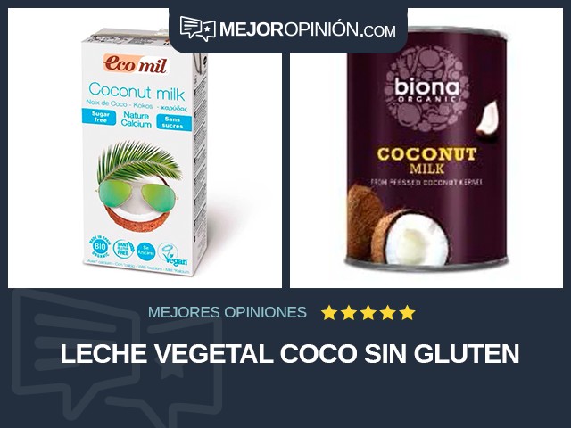 Leche vegetal Coco Sin gluten