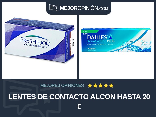 Lentes de contacto Alcon Hasta 20 €