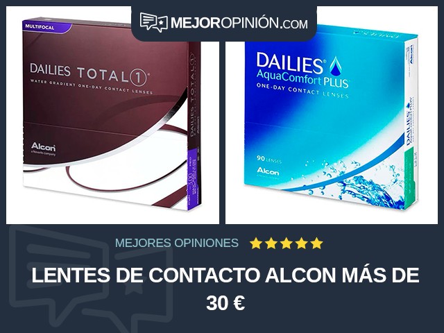 Lentes de contacto Alcon Más de 30 €