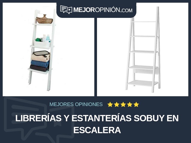 Librerías y estanterías SoBuy En escalera