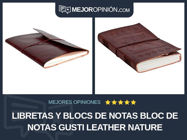 Libretas y blocs de notas Bloc de notas Gusti Leather nature