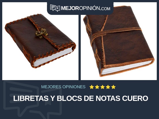 Libretas y blocs de notas Cuero