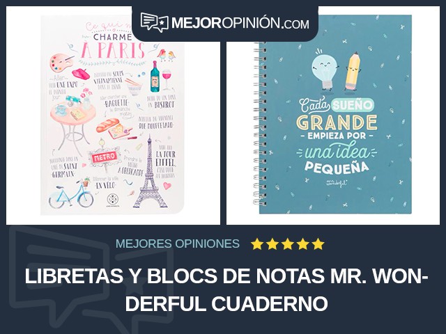 Libretas y blocs de notas Mr. Wonderful Cuaderno