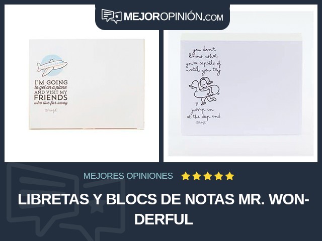 Libretas y blocs de notas Mr. Wonderful