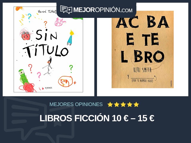 Libros Ficción 10 € – 15 €