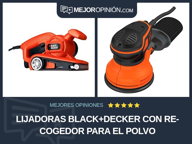 Lijadoras BLACK+DECKER Con recogedor para el polvo