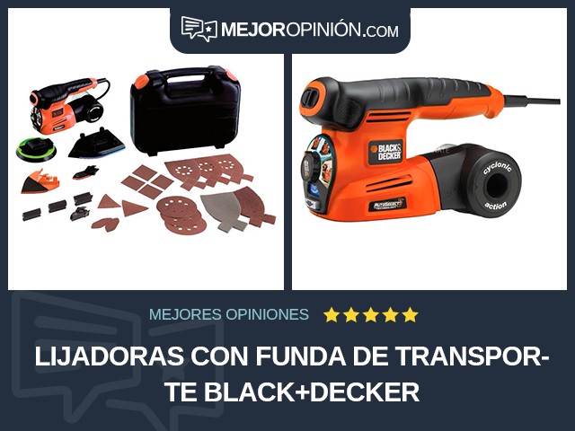 Lijadoras Con funda de transporte BLACK+DECKER