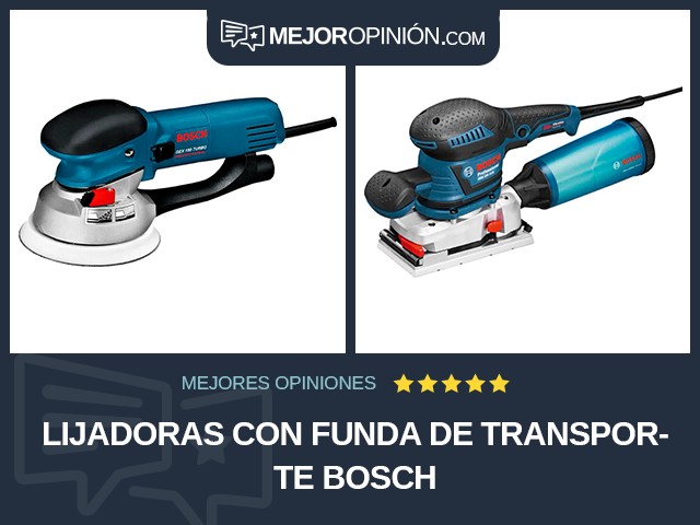Lijadoras Con funda de transporte Bosch