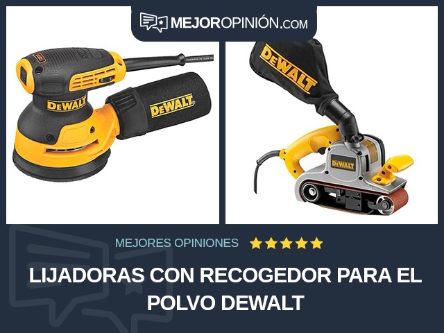 Lijadoras Con recogedor para el polvo DEWALT