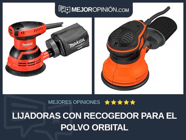 Lijadoras Con recogedor para el polvo Orbital