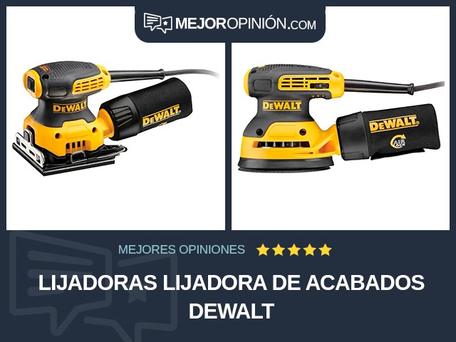 Lijadoras Lijadora de acabados DEWALT