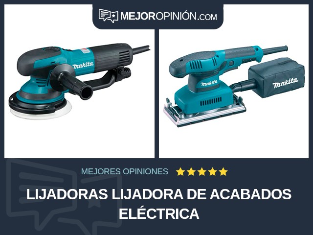 Lijadoras Lijadora de acabados Eléctrica