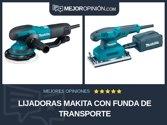 Lijadoras Makita Con funda de transporte