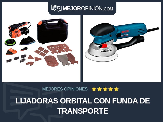 Lijadoras Orbital Con funda de transporte