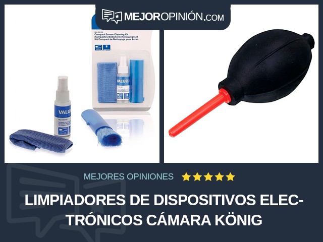 Limpiadores de dispositivos electrónicos Cámara König