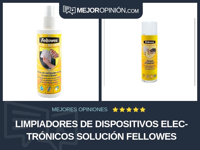 Limpiadores de dispositivos electrónicos Solución Fellowes