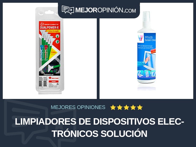 Limpiadores de dispositivos electrónicos Solución