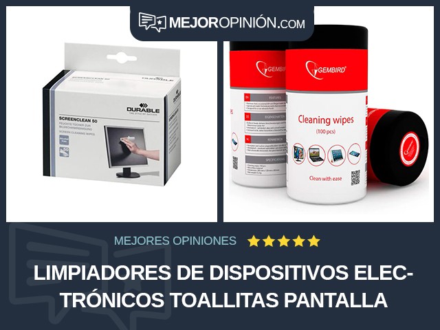 Limpiadores de dispositivos electrónicos Toallitas Pantalla