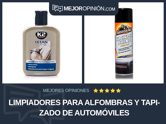 Limpiadores para alfombras y tapizado de automóviles