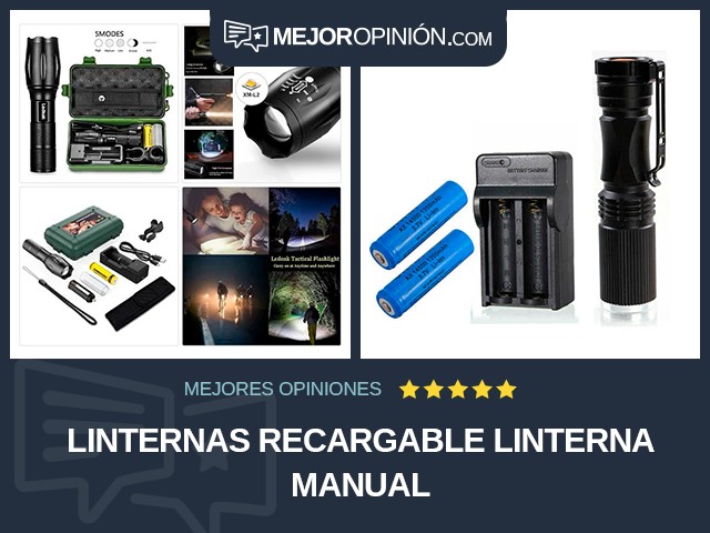 Linternas Recargable Linterna manual