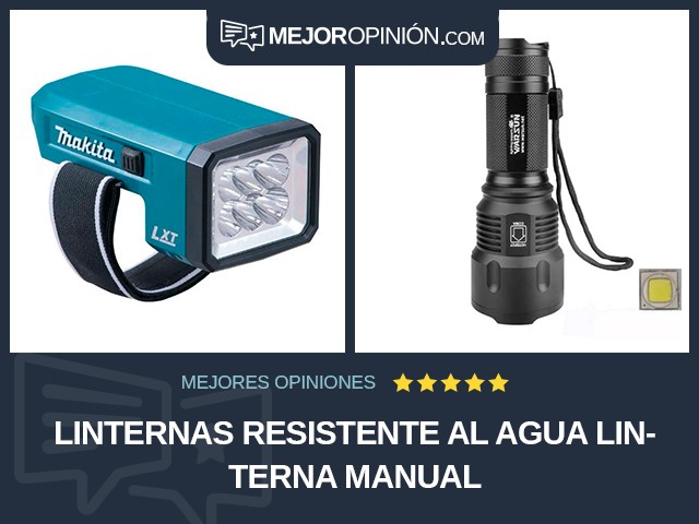 Linternas Resistente al agua Linterna manual