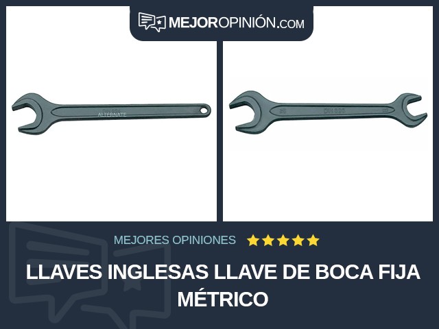 Llaves inglesas Llave de boca fija Métrico