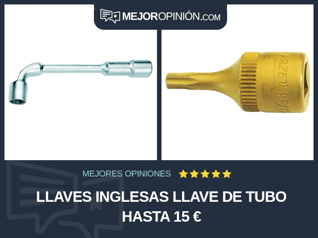 Llaves inglesas Llave de tubo Hasta 15 €