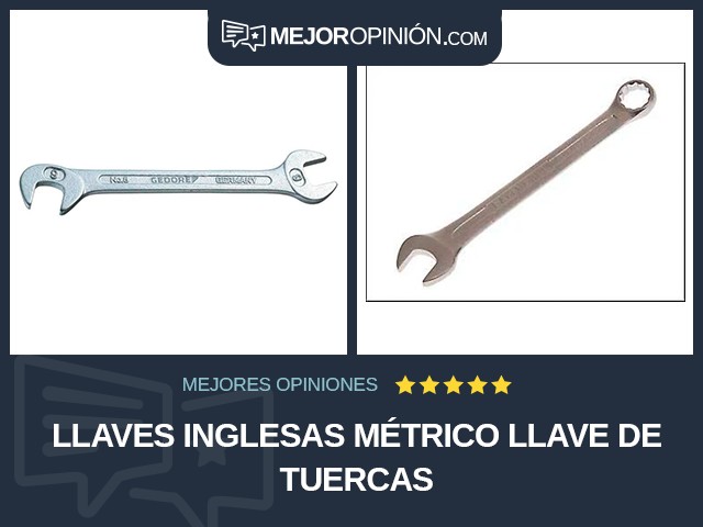 Llaves inglesas Métrico Llave de tuercas