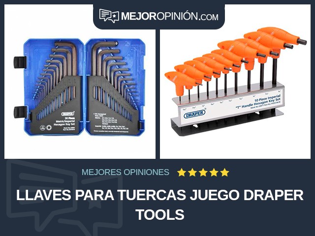 Llaves para tuercas Juego Draper Tools