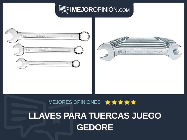 Llaves para tuercas Juego Gedore