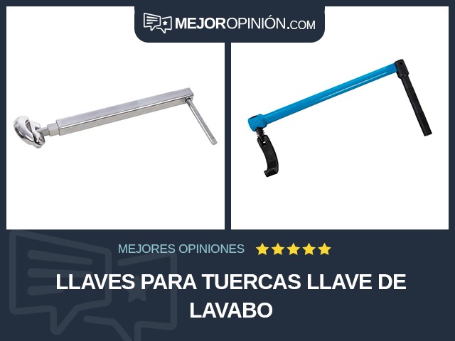 Llaves para tuercas Llave de lavabo