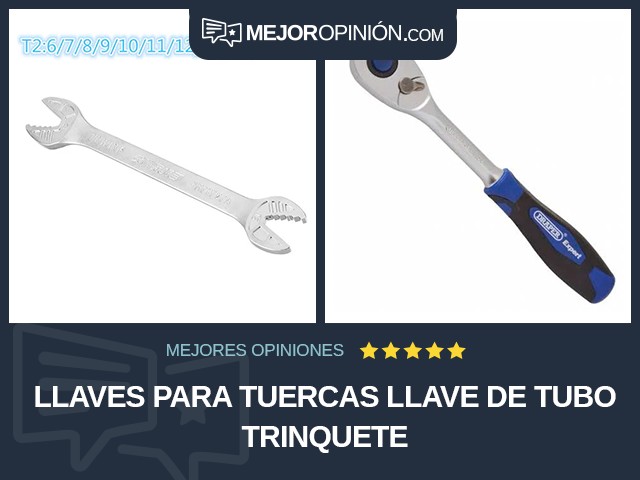 Llaves para tuercas Llave de tubo Trinquete