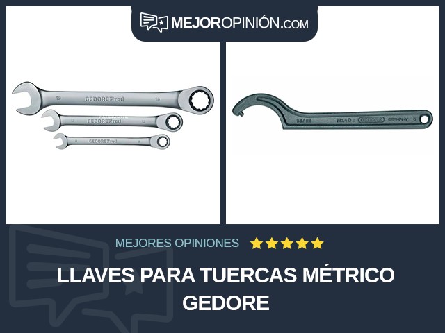 Llaves para tuercas Métrico Gedore