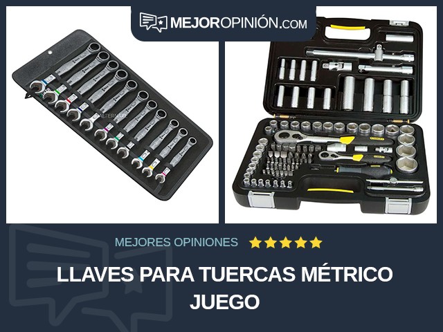 Llaves para tuercas Métrico Juego