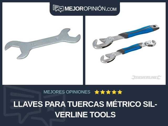 Llaves para tuercas Métrico Silverline Tools