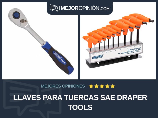 Llaves para tuercas SAE Draper Tools