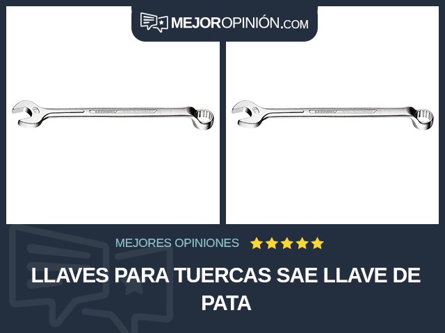 Llaves para tuercas SAE Llave de pata