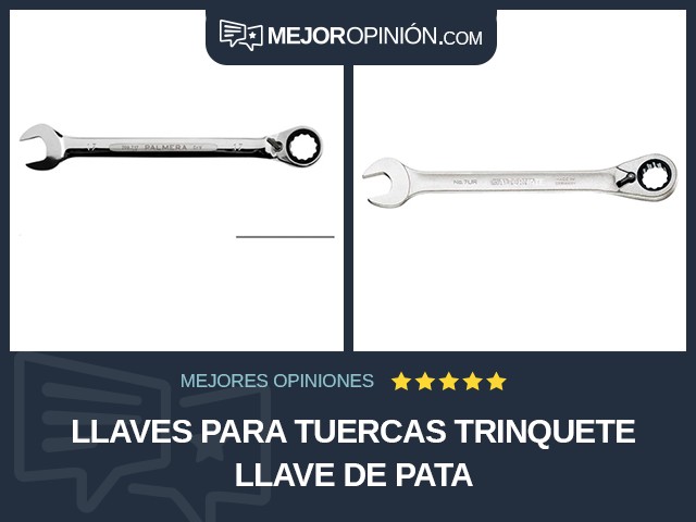 Llaves para tuercas Trinquete Llave de pata