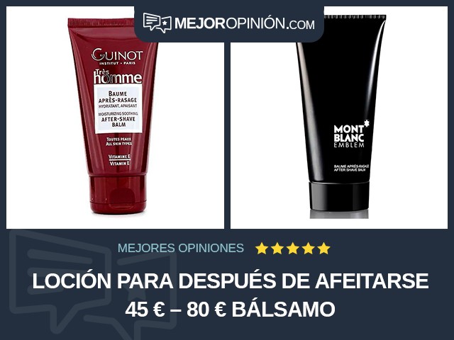 Loción para después de afeitarse 45 € – 80 € Bálsamo