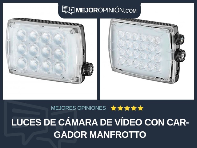 Luces de cámara de vídeo Con cargador Manfrotto