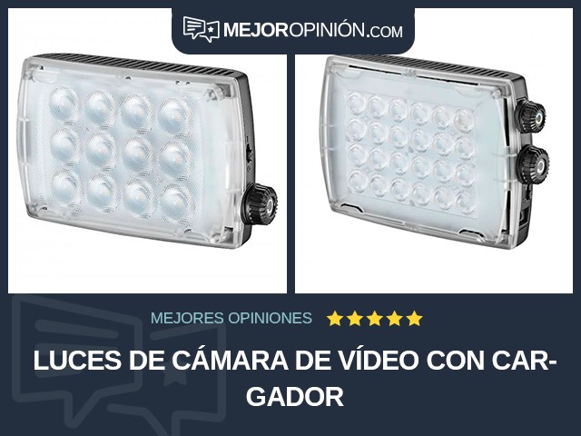 Luces de cámara de vídeo Con cargador