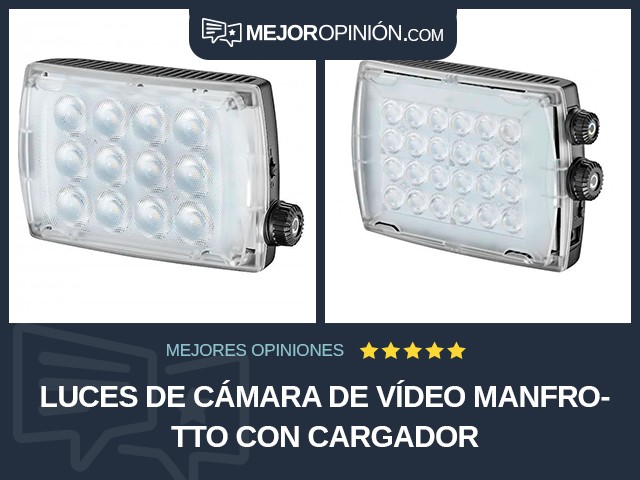 Luces de cámara de vídeo Manfrotto Con cargador
