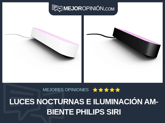 Luces nocturnas e iluminación ambiente Philips Siri