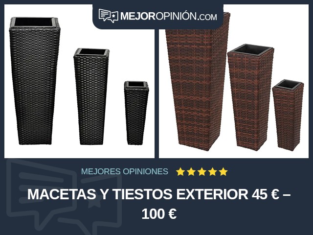 Macetas y tiestos Exterior 45 € – 100 €