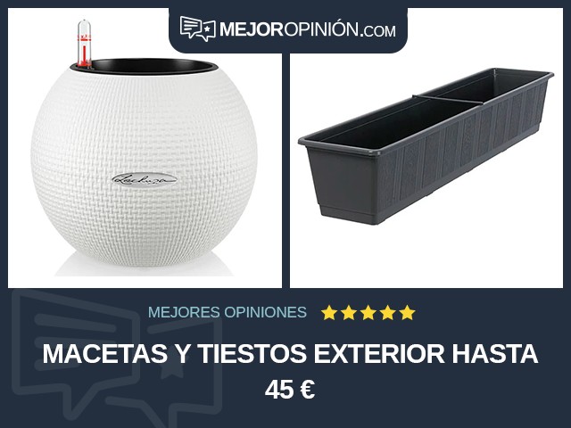 Macetas y tiestos Exterior Hasta 45 €