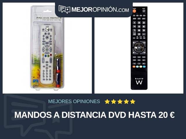Mandos a distancia DVD Hasta 20 €