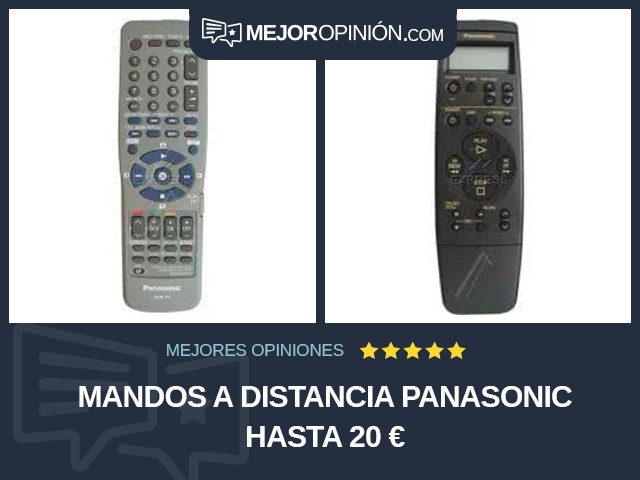 Mandos a distancia Panasonic Hasta 20 €