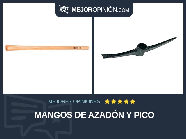 Mangos de azadón y pico